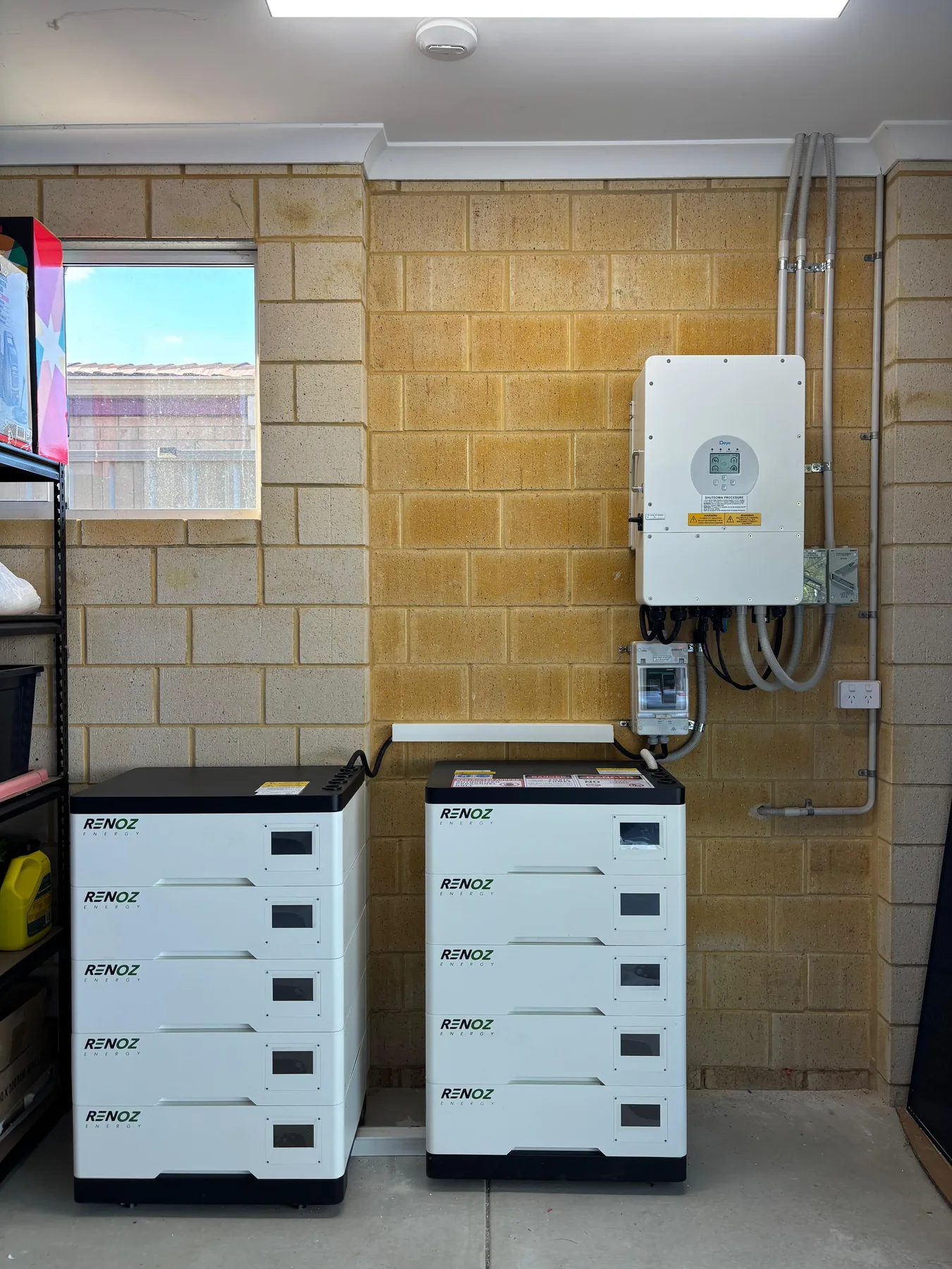 A Chow 50kWh LV battery installation