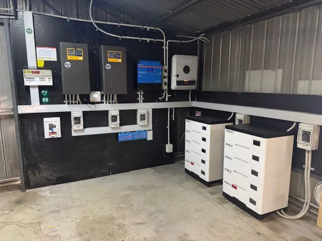 J Robinson 50kWh LV battery installation